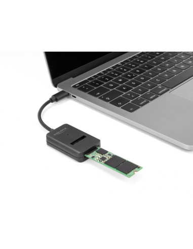 Delock Konwerter Wielofunkcyjna M.2 Nvme Pcie Lub Sata Ssd Z Usb Type-C 10 Gbps