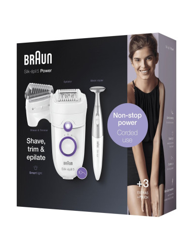 Braun Silk-Épil 5 825 Power 28 Pęset(Y) Biały, Fioletowy