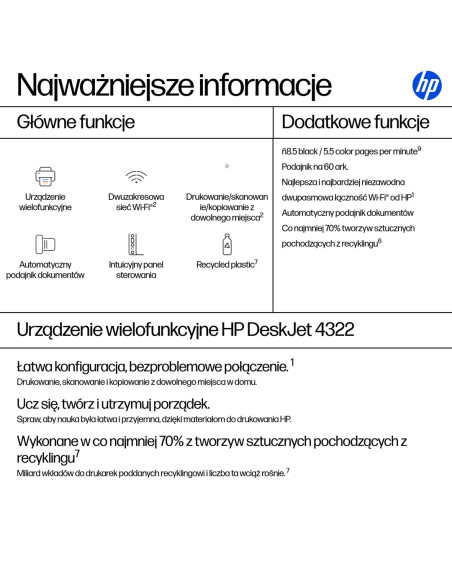 Urządzenie Wielofunkcyjne Hp Deskjet 4322 (A24Hnb)