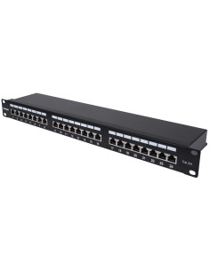 Intellinet 24-Port Cat6A Patchpanel Ftp 1He Schwarz