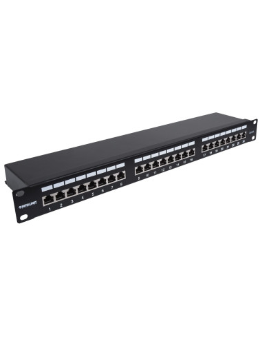 Intellinet 24-Port Cat6A Patchpanel Ftp 1He Schwarz