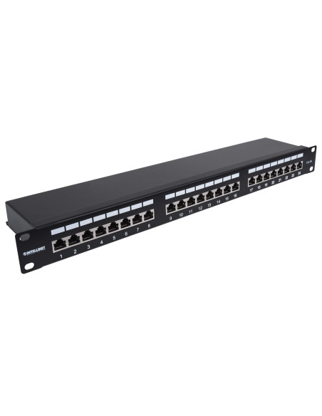 Intellinet 24-Port Cat6A Patchpanel Ftp 1He Schwarz