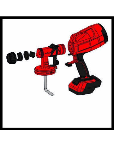 Pistolet Do Malowania Tc-Sy 18/60 Li-Solo Einhell