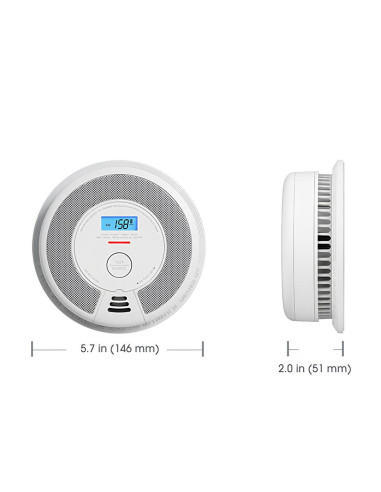X-Sense Sc07-W Detektor Dymu Detektor Tlenku Węgla Interconnectable Bezprzewodowy