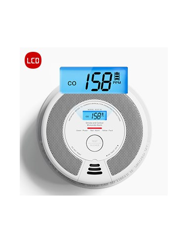 X-Sense Sc07-W Detektor Dymu Detektor Tlenku Węgla Interconnectable Bezprzewodowy
