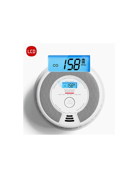 X-Sense Sc07-W Detektor Dymu Detektor Tlenku Węgla Interconnectable Bezprzewodowy