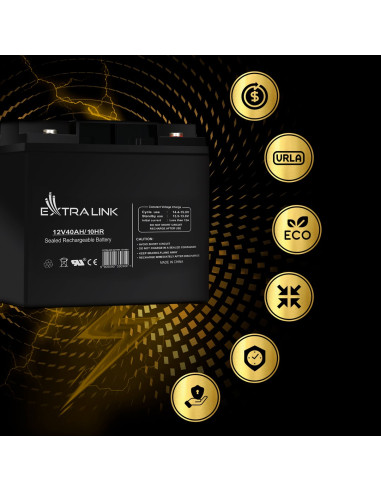 Extralink Akumulator Bezobsługowy Agm 12V 40Ah