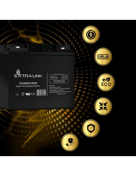 Extralink Akumulator Bezobsługowy Agm 12V 40Ah