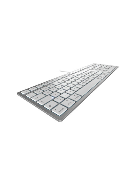 Cherry Kc 6000C For Mac Klawiatura Uniwersalne Usb Qwertz Niemiecki Srebrny