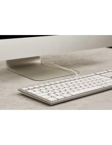 Cherry Kc 6000C For Mac Klawiatura Uniwersalne Usb Qwertz Niemiecki Srebrny