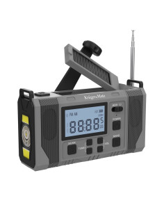 Radio Solarne, Przenośne Radio Awaryjne Sos, Powerbank 10000Mah, Latarka, Dynamo, Kruger&Matz