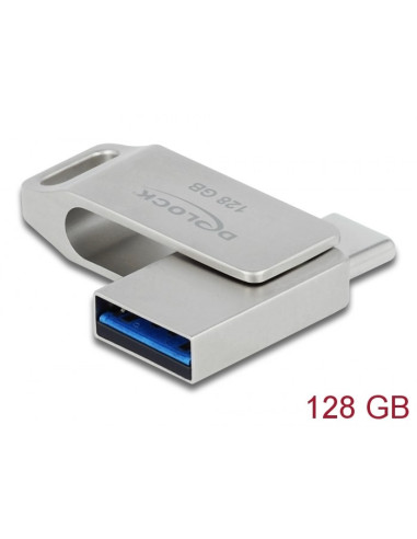 Delock Pendrive Usb-C + Typ-A 5 Gbps 128 Gb - Metalowa Obudowa