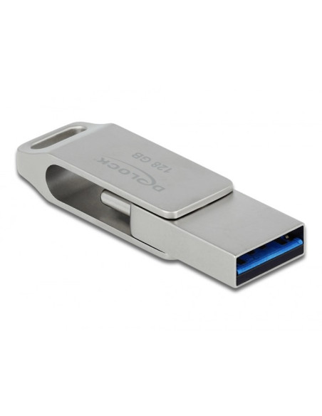 Delock Pendrive Usb-C + Typ-A 5 Gbps 128 Gb - Metalowa Obudowa