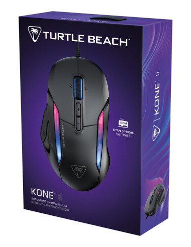 Turtle Beach Kone Ii Myszka Gaming Po Prawej Stronie Usb Typu-A Optyczny 26000 Dpi