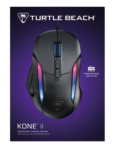 Turtle Beach Kone Ii Myszka Gaming Po Prawej Stronie Usb Typu-A Optyczny 26000 Dpi