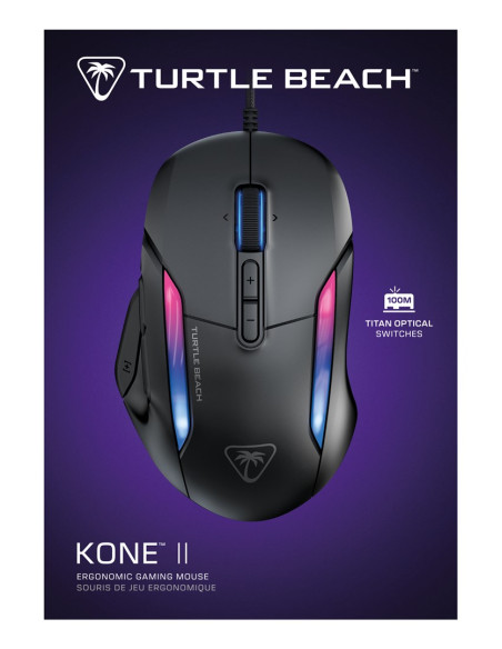Turtle Beach Kone Ii Myszka Gaming Po Prawej Stronie Usb Typu-A Optyczny 26000 Dpi