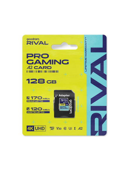 Goodram Microsdxc 128Gb V30 A2 Uhs I U3 Rival + Adapter