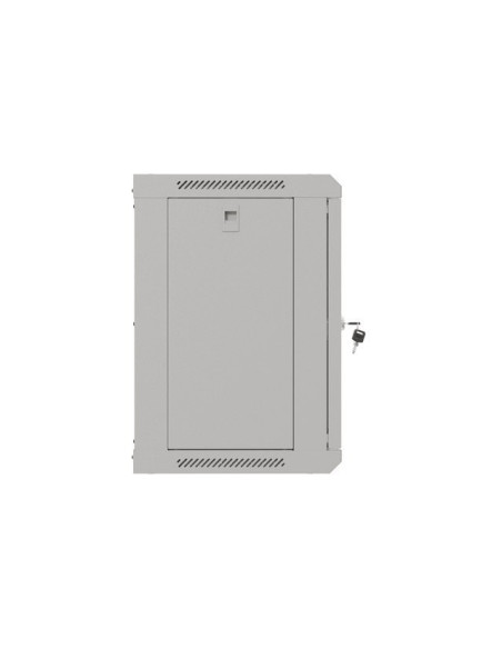 Lanberg Szafa Instalacyjna Rack Wisząca 19" 9U 540X350 Szara Drzwi Przeszklone  (Flat Pack)