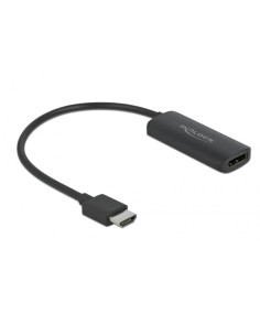 Delock Adapter Hdmi-A Męski   Displayport Żeński Czarny