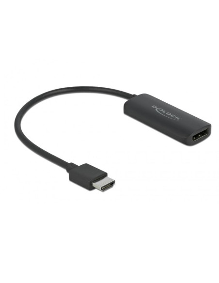 Delock Adapter Hdmi-A Męski   Displayport Żeński Czarny
