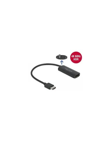 Delock Adapter Hdmi-A Męski   Displayport Żeński Czarny