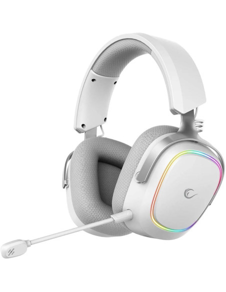 Słuchawki Rampage Retsu Słuchawki Bezprzewodowe Nauszne Bt 2.4G Rgb Białe