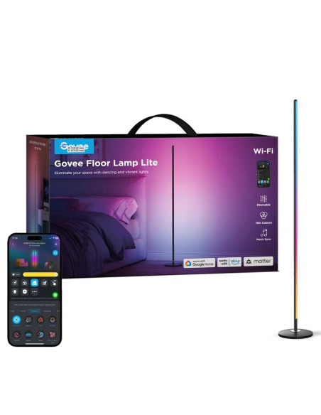 Govee Lampa Podłogowa Rgbicw 1000Lm, Wi-Fi, Bluetooth H8076C13