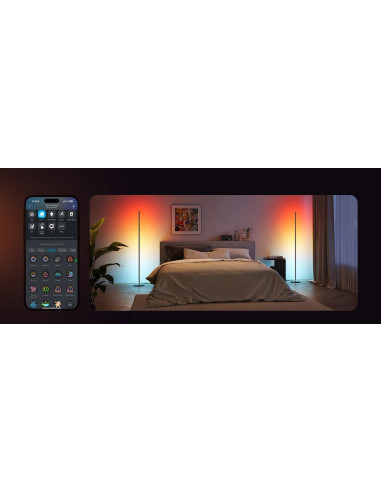 Govee Lampa Podłogowa Rgbicw 1000Lm, Wi-Fi, Bluetooth H8076C13