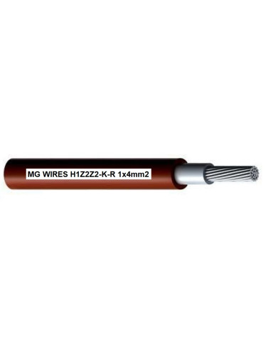 Przewód Fotowoltaiczny // Mg Wires // 1X4Mm2, 0,6/1Kv Czerwony H1Z2Z2-K-R-4Mm2 Rd, Opakowanie 50M