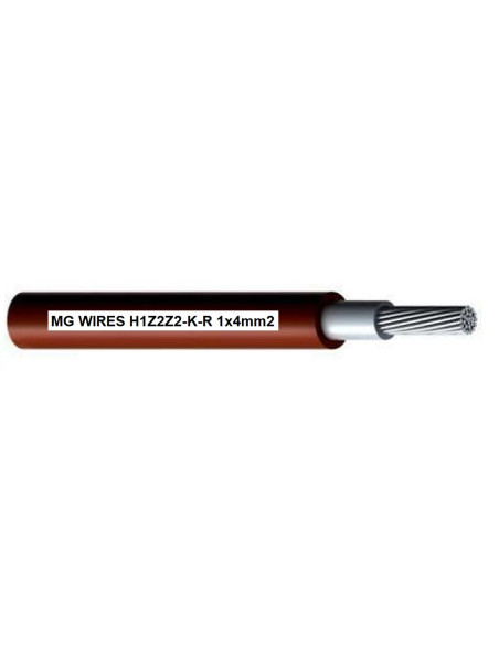 Przewód Fotowoltaiczny // Mg Wires // 1X4Mm2, 0,6/1Kv Czerwony H1Z2Z2-K-R-4Mm2 Rd, Opakowanie 50M