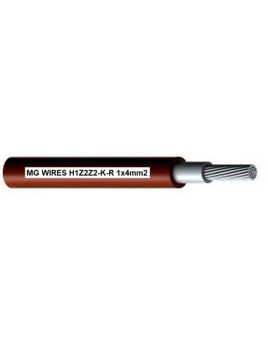 Przewód Fotowoltaiczny // Mg Wires // 1X4Mm2, 0,6/1Kv Czerwony H1Z2Z2-K-R-4Mm2 Rd, Opakowanie 50M