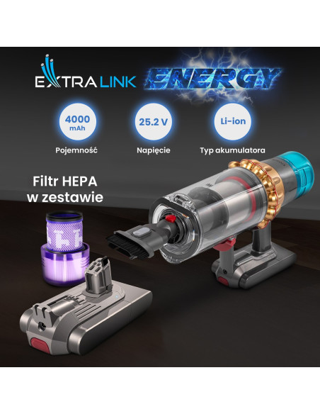 Extralink Ex.94552 Akcesorium/Materiał Eksploatacyjny Do Odkurzacza Bateria Ręczny Odkurzacz