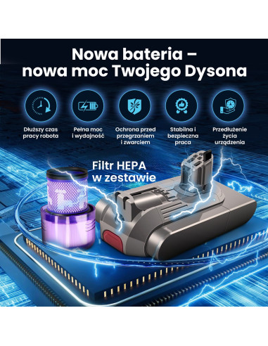 Extralink Ex.94552 Akcesorium/Materiał Eksploatacyjny Do Odkurzacza Bateria Ręczny Odkurzacz