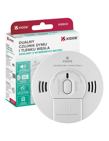 Dualny Czujnik Dymu I Tlenku Węgla K10Sco