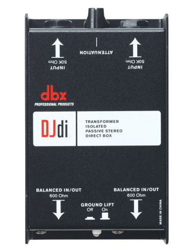 Dbx Dbxdjdi Pudło Bezpośrednie Pasywne Pole Bezpośrednie Czarny