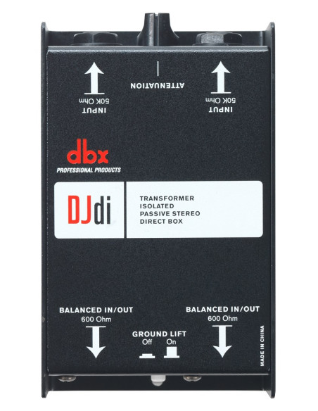 Dbx Dbxdjdi Pudło Bezpośrednie Pasywne Pole Bezpośrednie Czarny