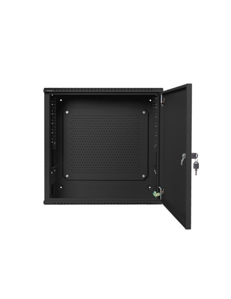 Lanberg Szafa Instalacyjna Rack Wisząca 19" 6U+3U 540X200 Niskoprofilowa Czarna (Złożona)