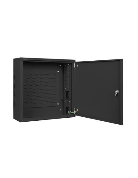 Lanberg Szafa Instalacyjna Rack Wisząca 19" 6U+3U 540X200 Niskoprofilowa Czarna (Złożona)