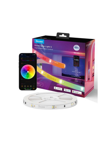 Govee Taśma Led Strip Light S Z Przezroczystą Powłoką Ochronną 10M Rgbic, Wi-Fi, Bluetooth H612Ccd11