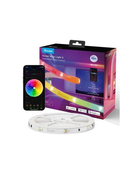 Govee Taśma Led Strip Light S Z Przezroczystą Powłoką Ochronną 10M Rgbic, Wi-Fi, Bluetooth H612Ccd11