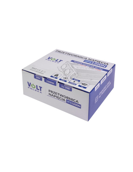 Volt Przetwornica Volt Polska Ips-1200 24V 230V 800/1200W