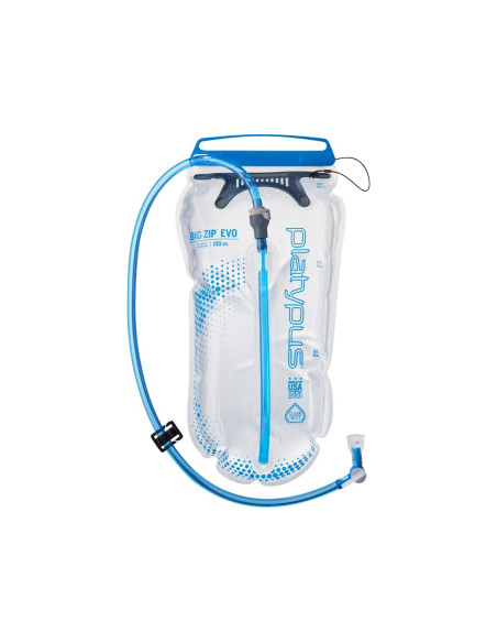Platypus Big Zip Codzienne Użytkowanie 3000 Ml Polietylen, Silikon Niebieski, Przezroczysty