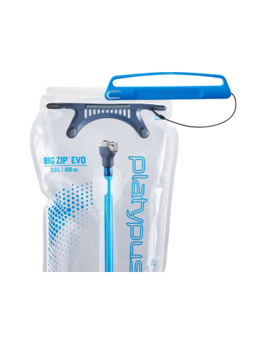 Platypus Big Zip Codzienne Użytkowanie 3000 Ml Polietylen, Silikon Niebieski, Przezroczysty