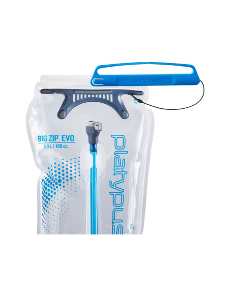 Platypus Big Zip Codzienne Użytkowanie 3000 Ml Polietylen, Silikon Niebieski, Przezroczysty