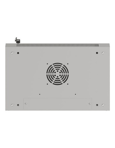 Lanberg Szafa Instalacyjna Rack Wisząca 19" 6U 540X350 Szara Drzwi Przeszklone (Flat Pack)