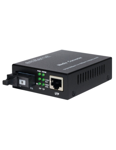 Emiter Em/1Gb-Eth-1Xsc-1310 Konwerter Wdm Ethernet 10/100/1000 Mbps Rj45/1Xsc Sm 9/125 (Tx 1310Nm / Rx 1550Nm) 20Km