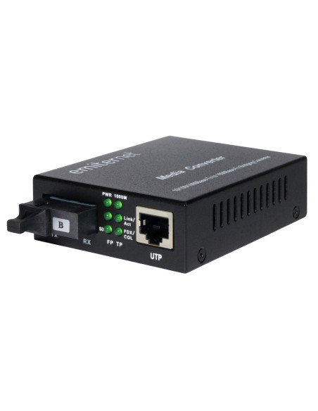 Emiter Em/1Gb-Eth-1Xsc-1310 Konwerter Wdm Ethernet 10/100/1000 Mbps Rj45/1Xsc Sm 9/125 (Tx 1310Nm / Rx 1550Nm) 20Km