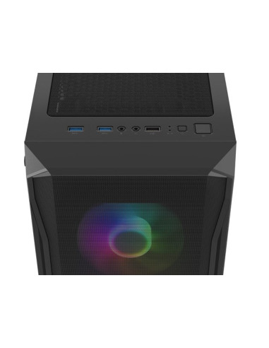 Fury Obudowa Komputerowa Fury Shobo Sh4F Rgb Midi Z Oknem Czarna