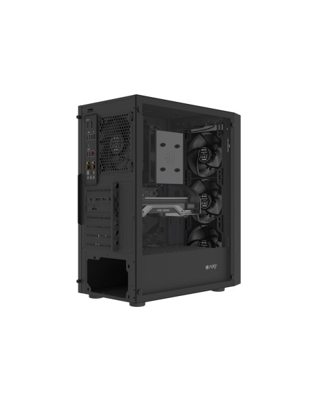 Fury Obudowa Shobo Sh8F Midi Tower Z Oknem Czarna