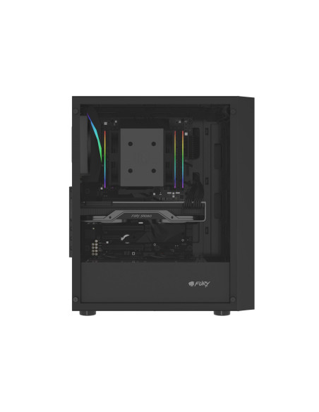 Fury Obudowa Shobo Sh8F Midi Tower Z Oknem Czarna